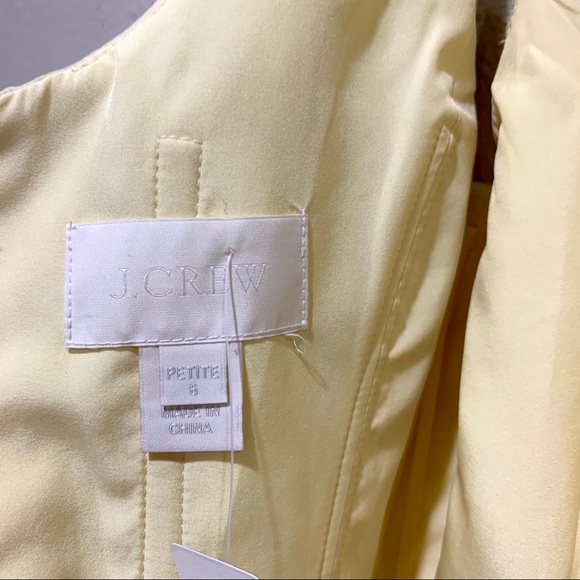 J.Crew 100% Silk Bridesmaid Yellow Midi Dress (NWT) - Picture 7 of 8